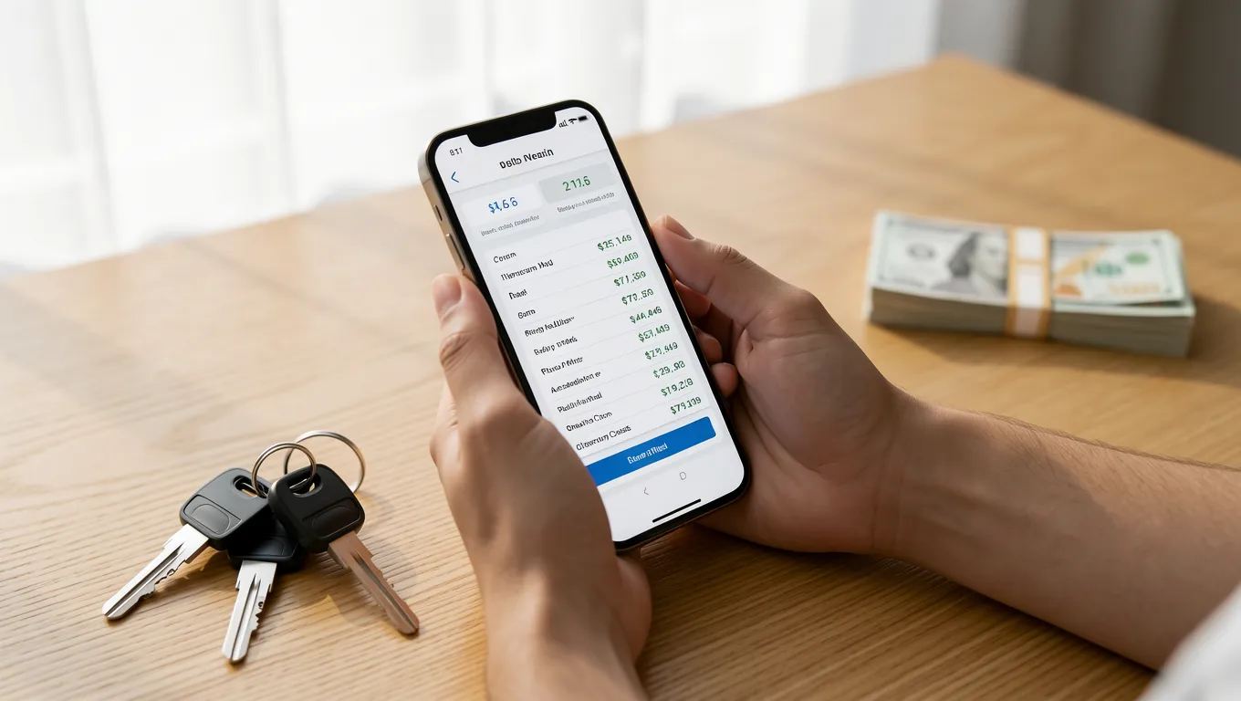 Using a smartphone for no credit check loans online in 2026