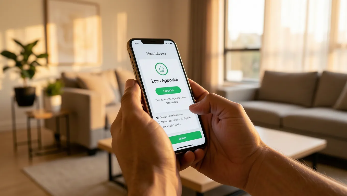 Smartphone showing loan options for no credit check unsecured loans in 2026