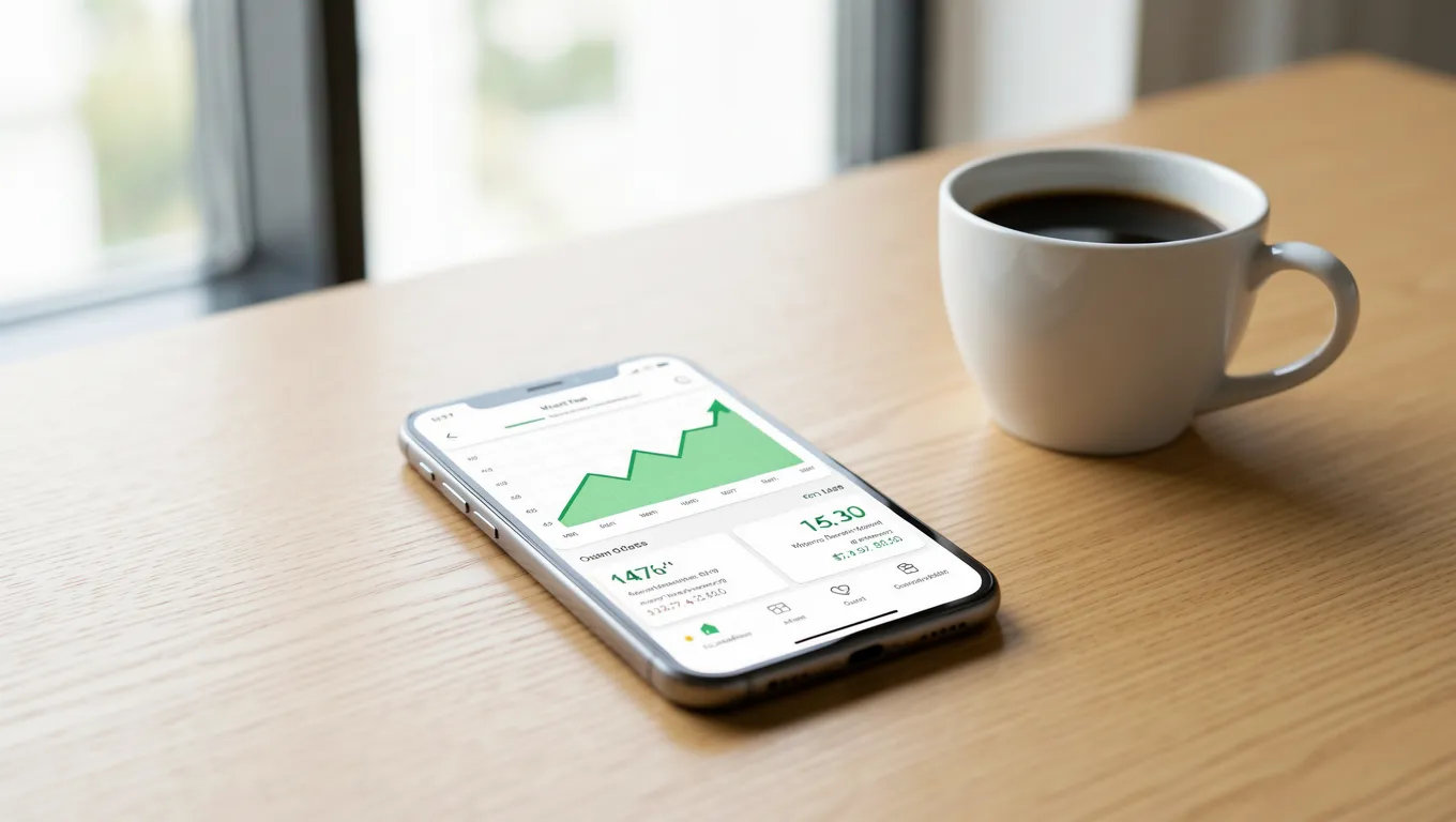 Smartphone showing quick loan approval interface for same day personal loans