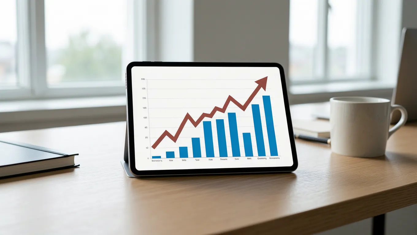 Financial planning on a digital tablet illustrating the benefits of unsecured loans